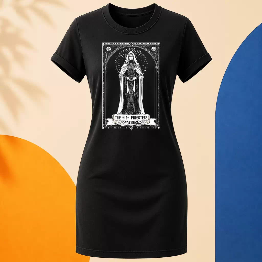 Šaty - The High Priestess - Velekněžka - Tarot - Velká Arkána